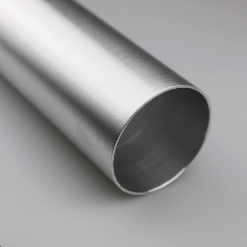 KRD PERFORMANCE 127mm(5") OD Straight 5 Inch Aluminum Intercooler Pipe Air Intake Tube, Length 11.8" (300mm), Brushed Finish - Image 4